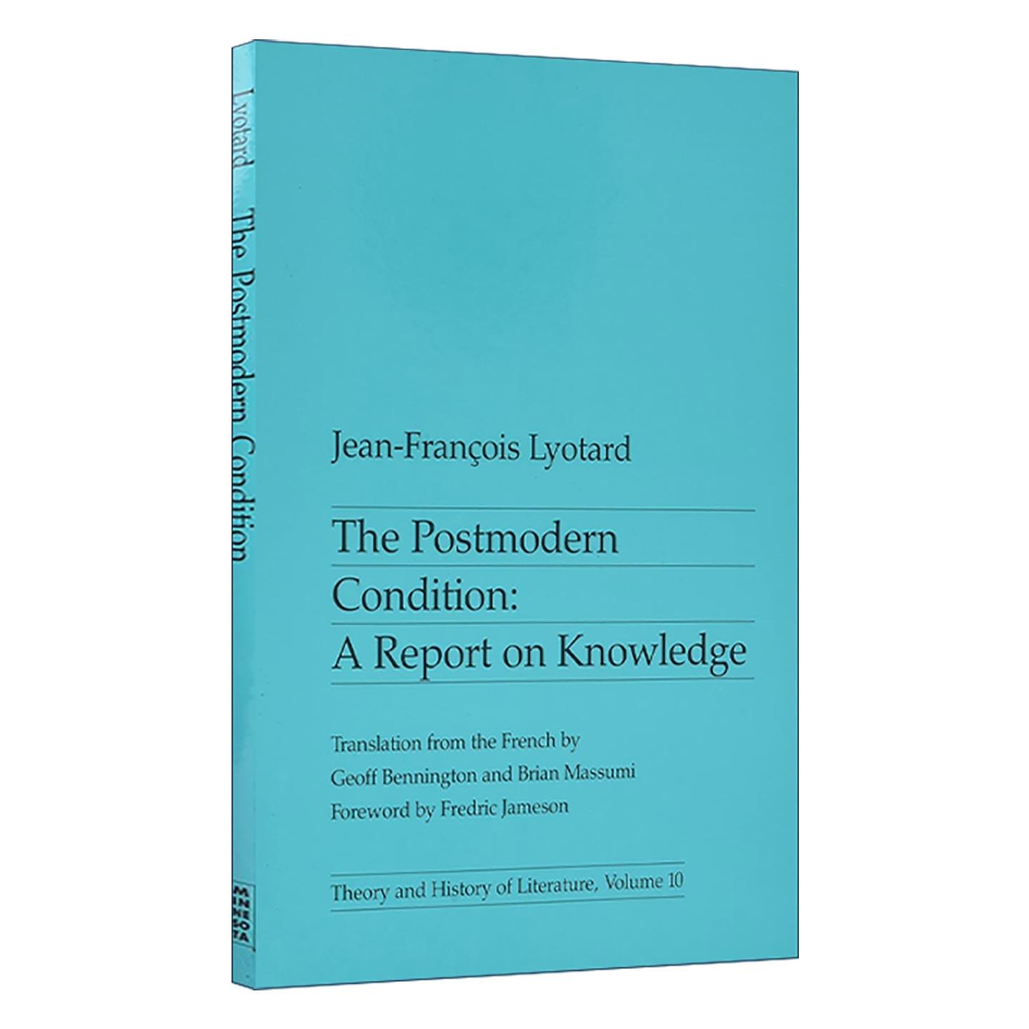 英文原版 Postmodern Condition 后现代状态 关于知识的报告 让-弗朗索瓦·利奥塔尔 英文版 进口英语原版书籍