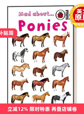 英文原版 Mad About Ponies  Mad About系列 小马 精装 英文版 进口英语原版书籍