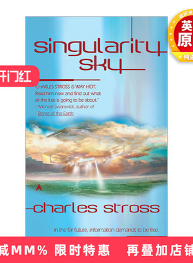 英文原版 Singularity Sky Singularity 01 末日奇点系列1 奇点天空 硬科幻小说 雨果奖得主Charles Stross 进口英语原版书籍