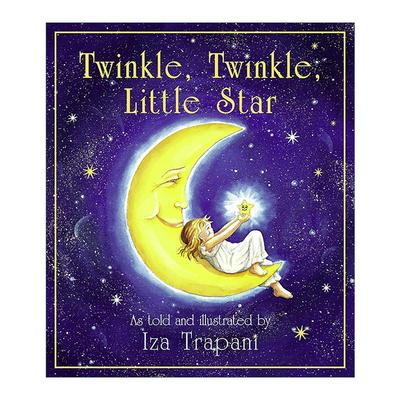 英文原版 Twinkle Twinkle Little Star Iza Trapani's Extended Nursery Rhymes 一闪一闪亮晶晶 儿童经典歌谣绘本 儿歌