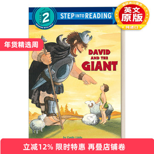 英文原版 Step into Reading 2 - David and the Giant 大卫和巨人 兰登分级阅读2 英文版 进口英语原版书籍