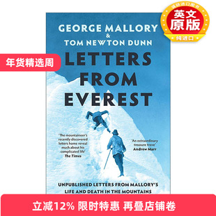 英文原版 Letters From Everest 来自珠峰的信 英国探险家乔治·马洛里未公开信件集 英文版 进口英语原版书籍