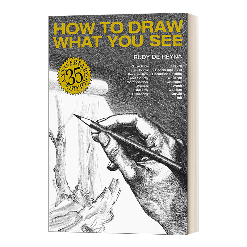 英文原版 How To Draw What You See 如何画你看到的东西 35周年版 绘画技巧 英文版 进口英语原版书籍