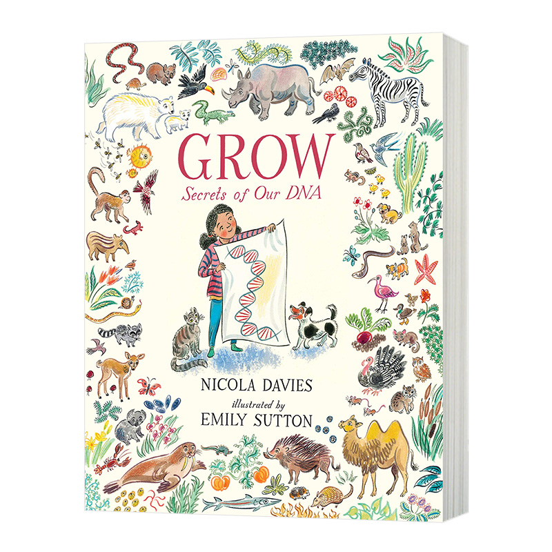 成长 我们的基因秘密 英文原版 Grow Secrets of Our DNA Emily Sutton插画绘本 英文版儿童英语科普绘本 精装 进口原版书籍