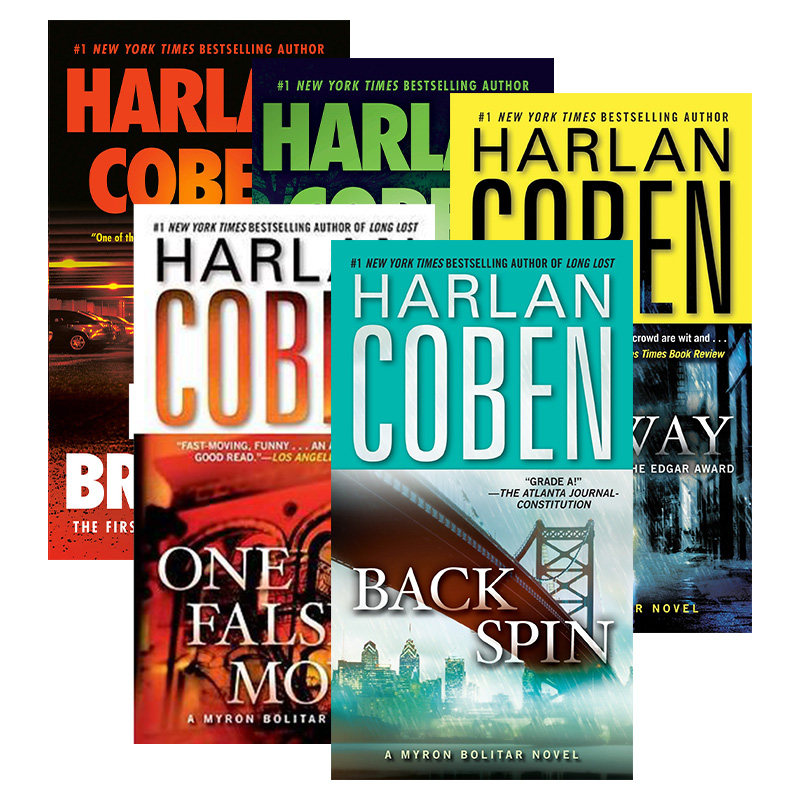 英文原版小说 A Myron Bolitar Novel 米隆 波利塔系列1-5册 天使的隐私 撒旦的羔羊 谎言黑洞 英文版 进口英语原版书籍