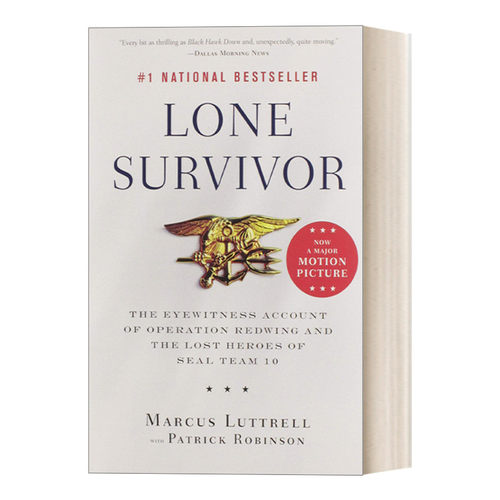 英文原版 Lone Survivor 孤独的幸存者 美国特种部队红翼行动战记 影视原著 英文版 进口英语原版书籍