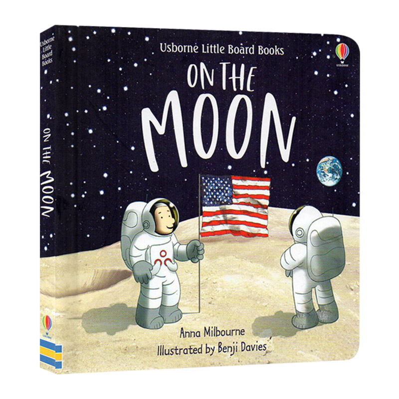 英文原版 On the Moon 月球上 Benji Davies新书 探索月球奥秘太空 早教启蒙图画书 英文版儿童全英语书