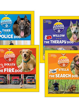 英文原版 Doggy Defenders 狗狗卫士系列4册 儿童传记科普百科绘本 精装 美国国家地理 英文版 进口英语原版书籍