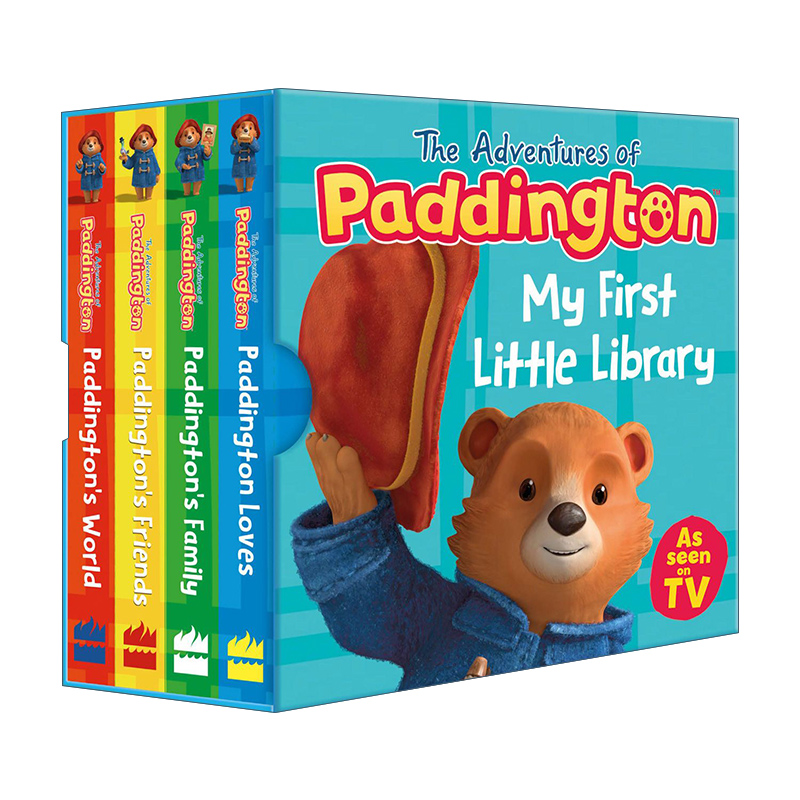 英文原版绘本 The Adventures Of Paddington My First Little Library 帕丁顿熊 小小图书馆 手掌纸板书 英文版 进口英语书籍