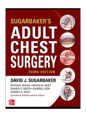英文原版 Adult Chest Surgery 成人胸外科学 精装第3版 2010年英国医学协会医学图书奖 AATS前主席David J. Sugarbaker教授英文版