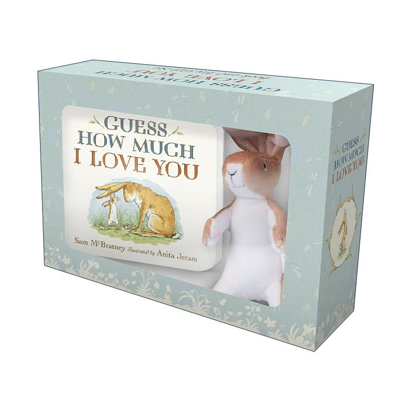 英文原版 Guess How Much I Love You 猜猜我有多爱你 礼盒装 绘本+玩偶 英文版 进口英语原版书籍
