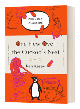 英文原版小说 One Flew Over the Cuckoo's Nest 飞越疯人院 企鹅经典橘色收藏版毛边书 英文版 进口英语原版书籍