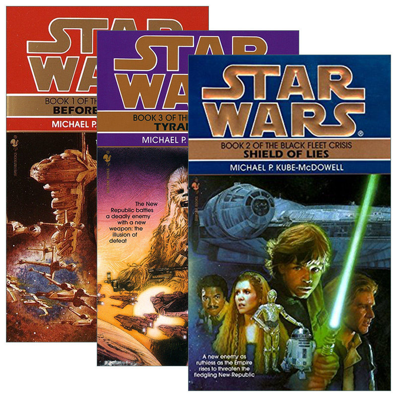 英文原版 Star Wars The Black Fleet Crisis 星球大战 黑舰队危机三部曲系列3册 科幻小说 英文版 进口英语原版书籍