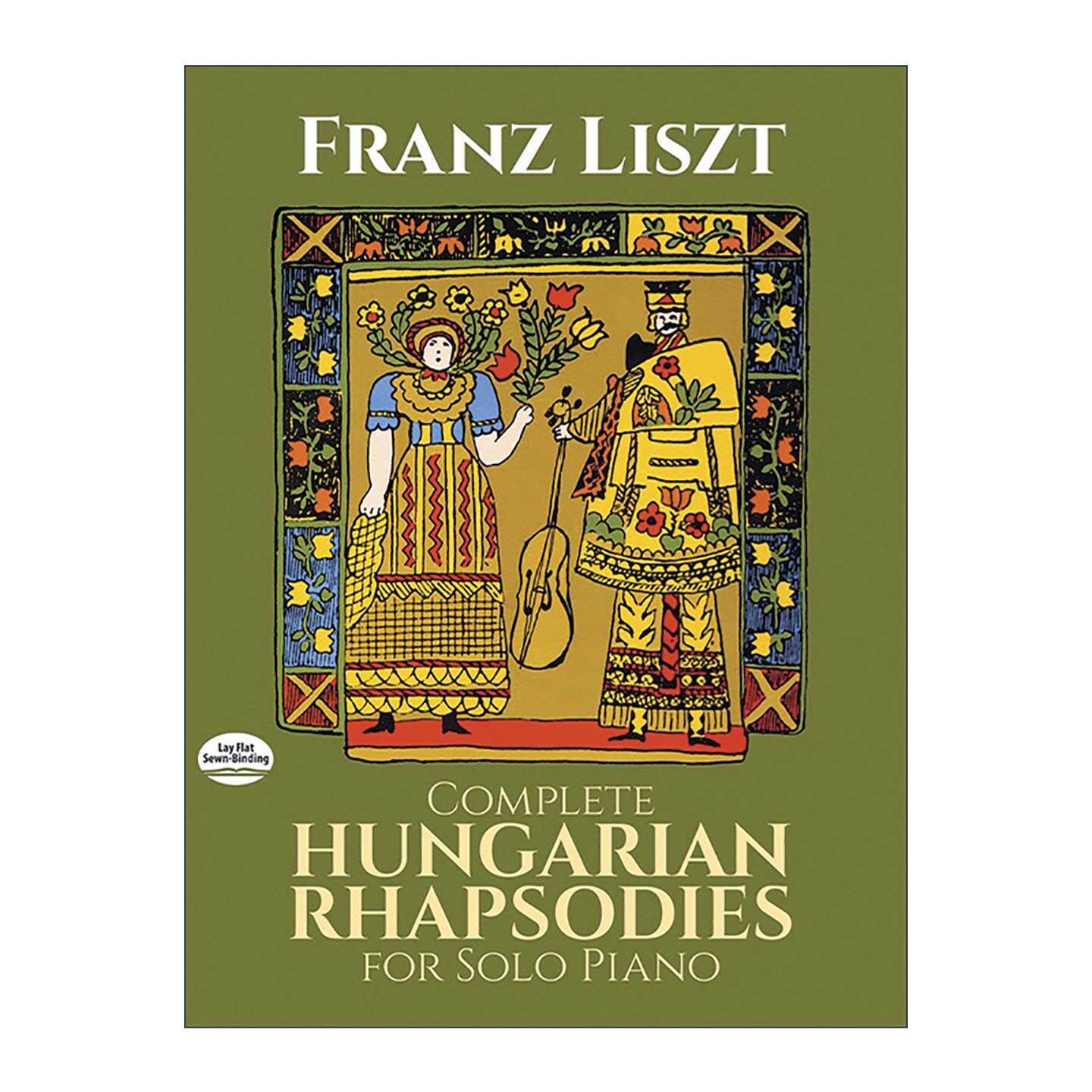 英文原版 Complete Hungarian Rhapsodies for Solo Piano 匈牙利狂想曲钢琴独奏完整乐谱 英文版 进口英语原版书籍