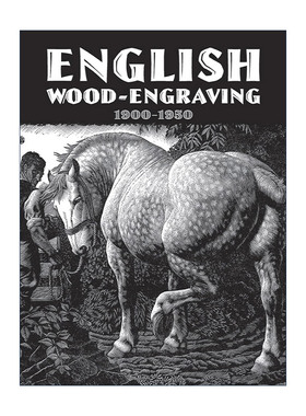 英文原版 English Wood-Engraving 1900-1950 英国木刻版画集 木雕艺术图册 Thomas Balston 英文版 进口英语原版书籍