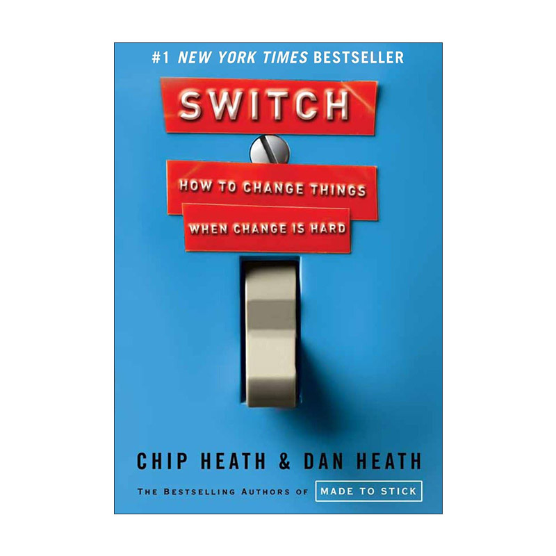英文原版 Switch 瞬变 让改变轻松起来的9个方法 行为设计学 让创意更有黏性作者奇普·希思 精装英文版 进口英语原版书籍