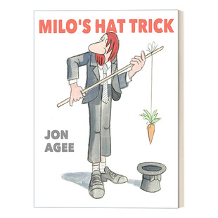 绘本 Agee 进口英语原版 Jon 英文版 Milo 米罗 帽子戏法 8岁儿童奇幻动物幽默故事精装 英文原版 书籍 Hat Trick