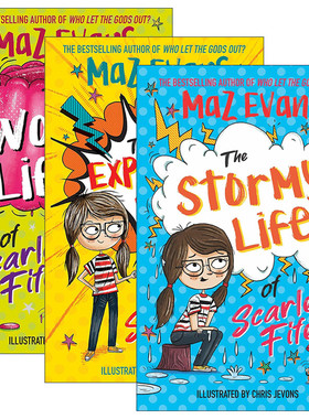 英文原版 The Exploding Life of Scarlett Fife 斯嘉丽法夫系列3册 爆炸/摇摆/风雨飘摇生活 爆笑桥梁书 英文版 进口英语原版书籍