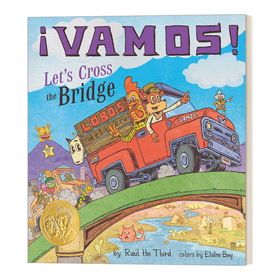 英文原版 Vamos Let's Cross the Bridge 走 一起过桥 普拉贝尔普雷奖绘本 Raúl the Third 英文版 进口英语原版书籍