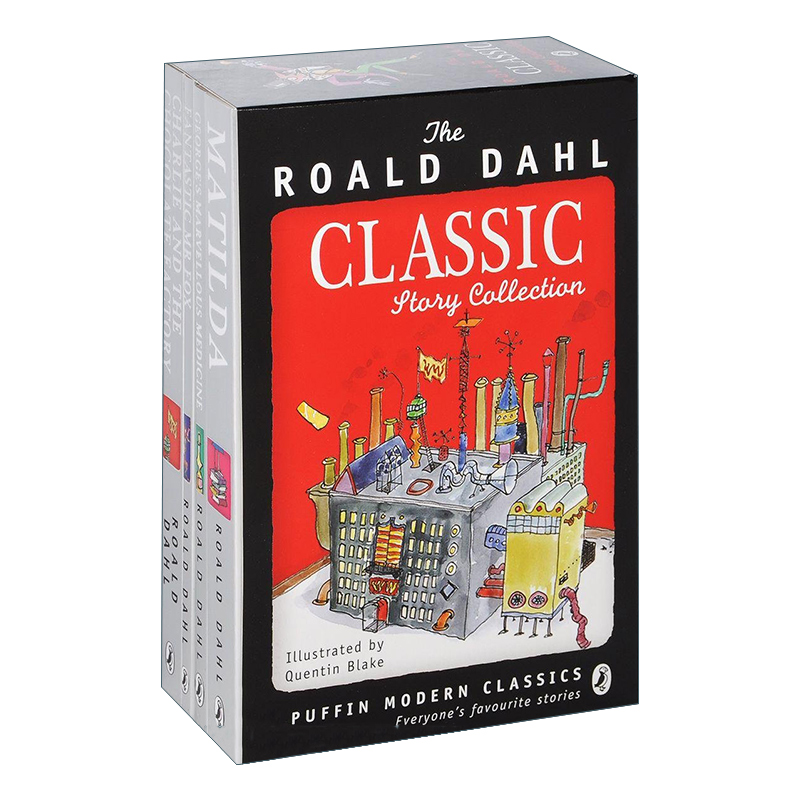英文原版 The Roald Dahl Classic Story Collection 罗尔德达尔经典故事集4册 Puffin Modern Classics 英文版 进口英语原版书籍