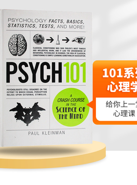 101系列 心理学 英文原版 Psych 101 Psychology 英文版原版书籍 精装进口英语书 Paul Kleinman