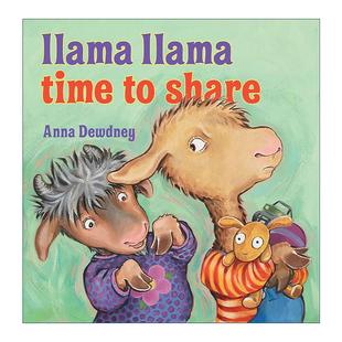 英文版 书籍 儿童精装 绘本 羊驼拉玛分享时刻 Time Share 进口英语原版 英文原版 安娜·杜德尼 Llama