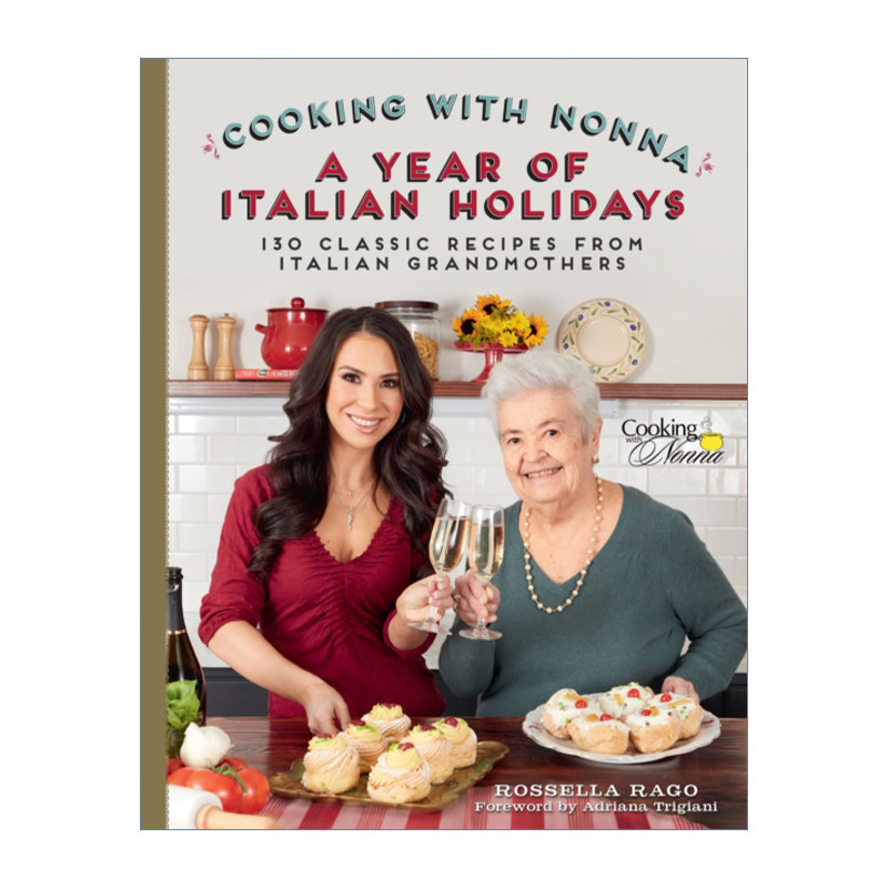 英文原版 Cooking with Nonna 学做意大利菜 经典节日食谱130道 精装 英文版 进口英语原版书籍