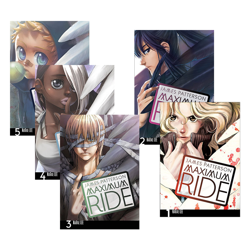 英文原版 Maximum Ride Manga Volume1-5 极速飞行5册 漫画小说 英文版 进口英语原版书籍