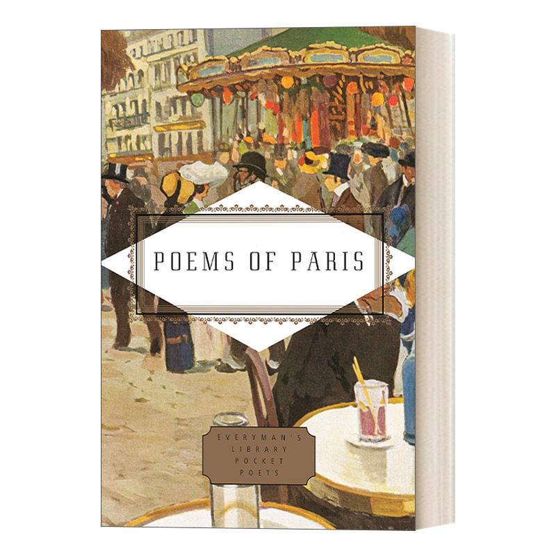 英文原版 Poems of Paris 巴黎之诗 人人图书馆精装收藏版 Emily Fragos 英文版 进口英语原版书籍