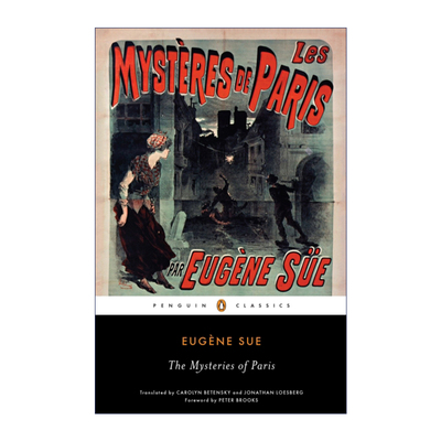 英文原版 Mysteries of Paris 巴黎的秘密 欧仁·苏 企鹅黑经典 英文版 进口英语原版书籍