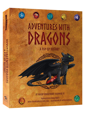 英文原版 DreamWorks Dragons Adventures with Dragons 驯龙高手3D立体书 梦工厂 英文版 进口英语原版书籍