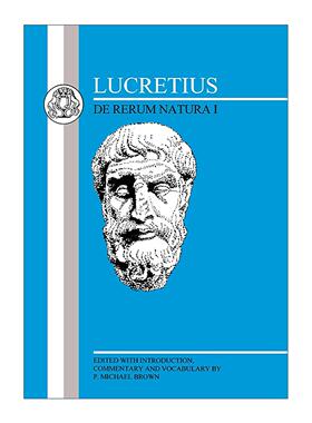 原版 Lucretius De Rerum Natura I 拉丁语文本系列 卢克莱修 物性论卷1 P. Michael Brown 进口原版书籍