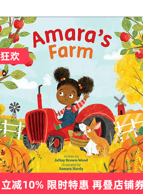 英文原版 Amara's Farm Where In the Garden 阿玛拉的农场 花园在哪里系列 儿童科普百科精装绘本 Samara Hardy 进口英语原版书籍
