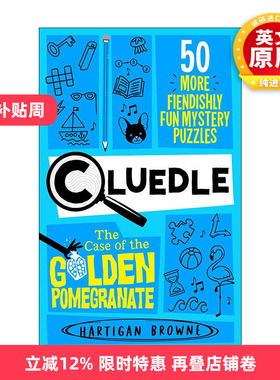 英文原版 Cluedle The Case of the Golden Pomegranate 解谜益智游戏书 金石榴案件 50道推理解密谜题 英文版进口英语原版书籍