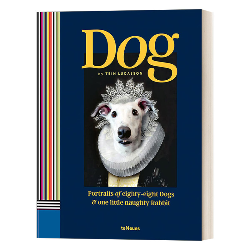 英文原版Dog Portraits of Eighty-Eight Dogs and One Little Naughty Rabbit狗 八只狗和一只淘气小兔子的画像 画册英文版进口书 书籍/杂志/报纸 艺术类原版书 原图主图