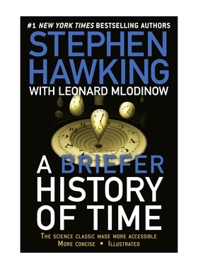 英文原版 A Briefer History Of Time 时间简史 史蒂芬霍金 科学巨作 宇宙知识自然科学科技畅销科普读物 英文版 进口英语书籍