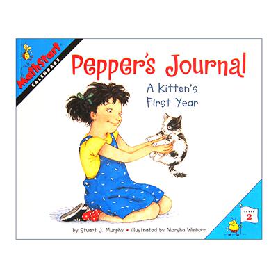 英文原版 Mathstart Level 2 Pepper's Journal 数学启蒙绘本2级 胡椒的日志 英文版 进口英语原版书籍