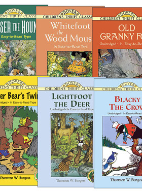 英文原版 Dover Children's Thrift Classics 桑顿·伯吉斯动物故事书系列6册 英文版 进口英语原版书籍