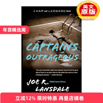 英文原版 Captains Outrageous (Hap and Leonard 06) 海普与雷纳德系列6 无耻的船长 同名美剧原著 犯罪推理小说 Joe R. Lansdale
