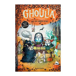 英文原版 Ghoulia and the Sunken Secret Book #5 怪诞庄园的柯莉亚5 儿童章节桥梁故事书 精装 英文版 进口英语原版书籍