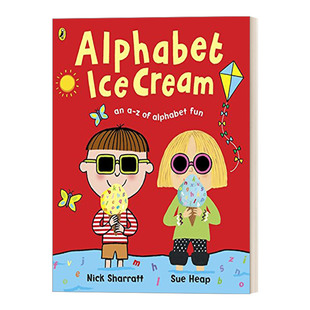 英文原版绘本 Alphabet Ice Cream 冰淇淋学字母 Nick Sharratt绘本 英文版 进口英语原版书籍
