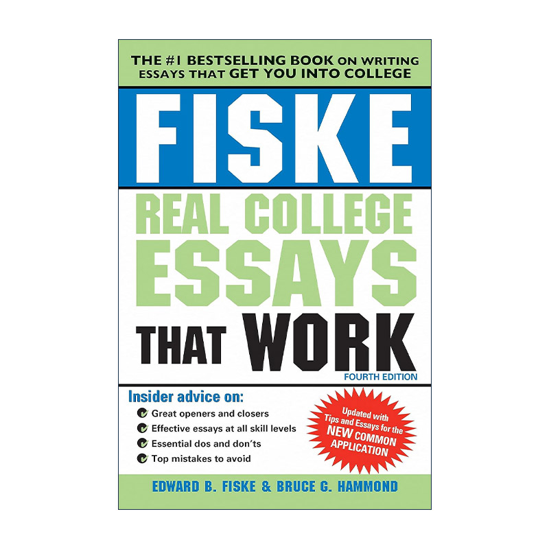 英文原版 Fiske Real College Essays That Work 费思克大学入学申请文书论文写作指南 第四版 英文版 进口英语原版书籍