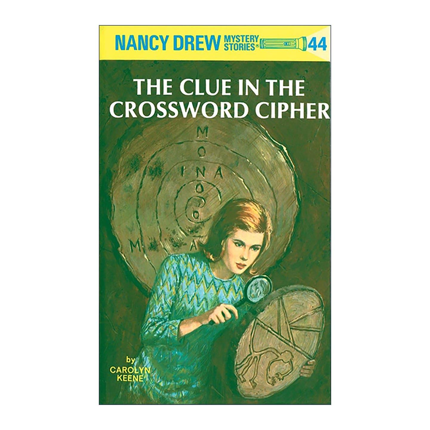 英文原版 Nancy Drew 44 the Clue in the Crossword Cipher 南希德鲁系列44 填字游戏中的线索 儿童悬疑推理小说 Carolyn Keene