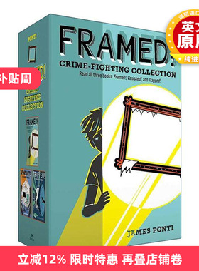 英文原版 Framed Crime-Fighting Collection 打击犯罪1-3册盒装 青少年推理侦探小说 城市间谍同作者 英文版 进口英语原版书籍
