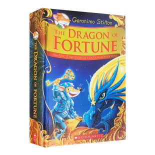 命运之龙 全彩插画章节桥梁漫画书 Fantasy and 特别版 the 精装 英文原版 老鼠记者与梦幻王国 Geronimo Kingdom Stilton