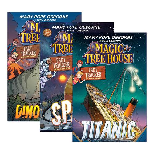 英文原版 Magic Tree House Fact Tracker Graphic Novel 神奇树屋事实追踪漫画系列3册 英文版 进口英语原版书籍
