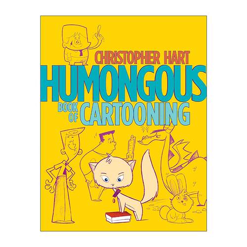 英文原版 Humongous Book of Cartooning 卡通设计宝典 漫画绘画初学者指南 克里斯托弗·哈特 英文版 进口英语原版书籍