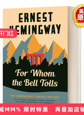 英文原版 精装小说 For Whom The Bell Tolls 丧钟为谁而鸣 英文版 进口英语原版书籍