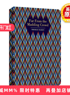 英文原版 Far from the Madding Crowd 远离尘嚣 浮雕封面高颜值装帧设计 Thomas Hardy 精装Chiltern Classic 英文版 进口英语书