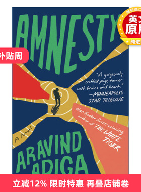 英文原版 Amnesty 赦免 阿拉文德阿迪加 英文版 进口英语原版书籍
